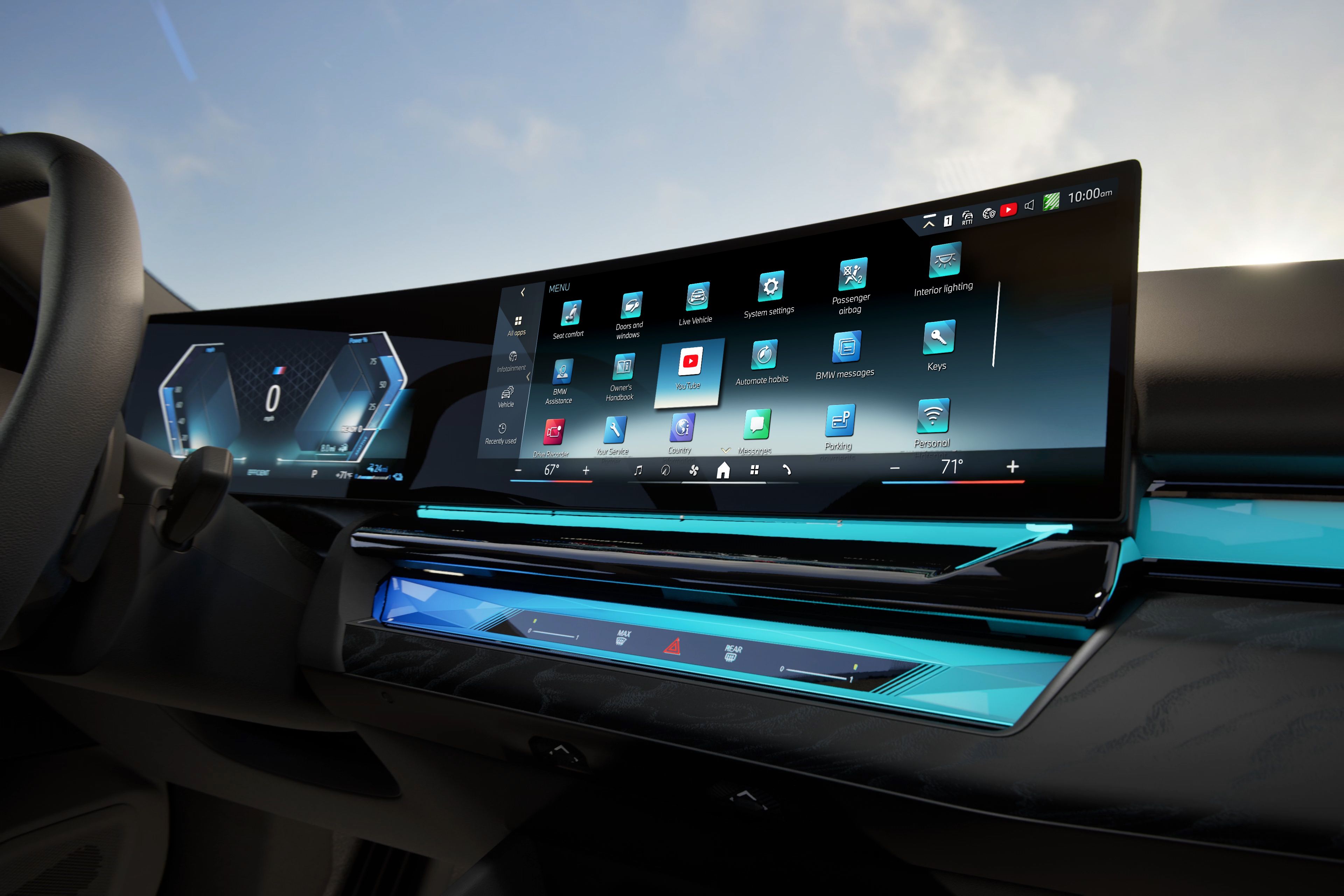 Video streaming in the BMW 5 Series Sedan Plug-in Hybrid