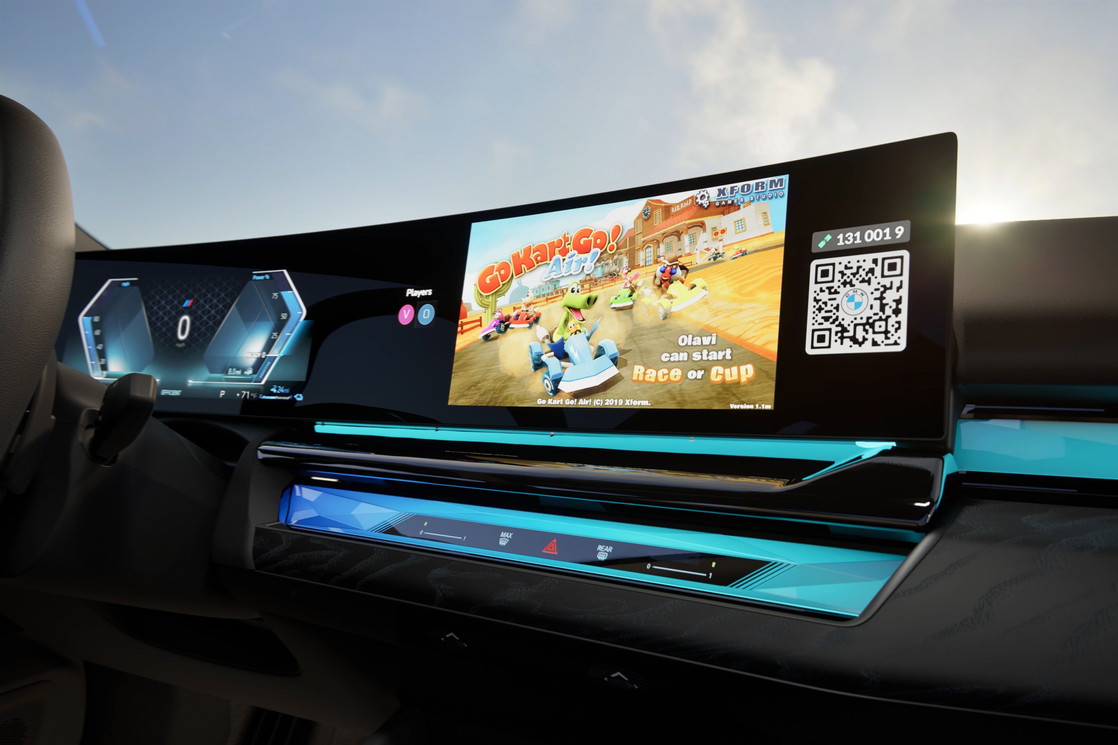 Video games in the BMW 5 Series Sedan Plug-in Hybrid