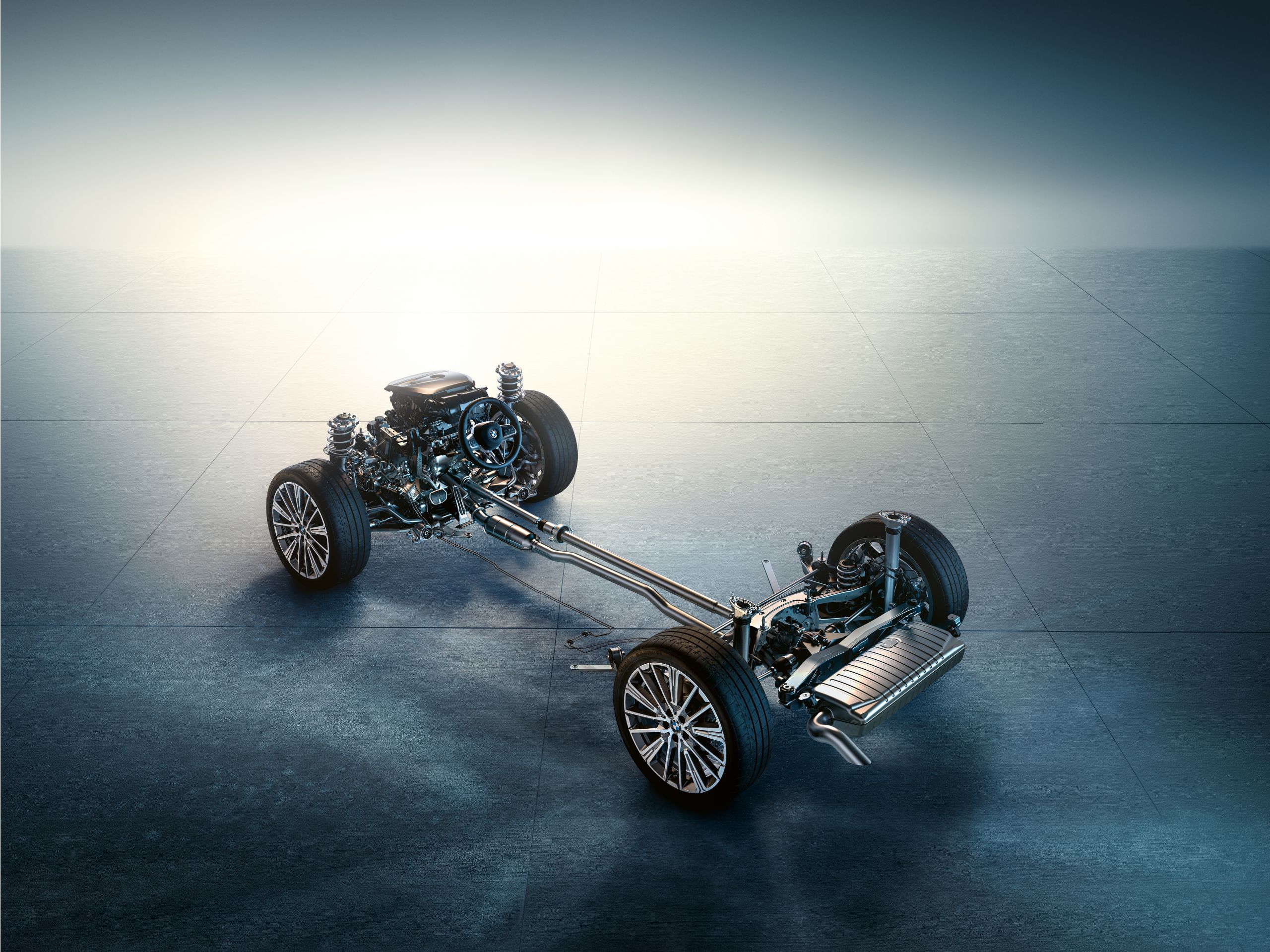 Close-up of the 2026 BMW X1's standard xDrive all-wheel drive system.