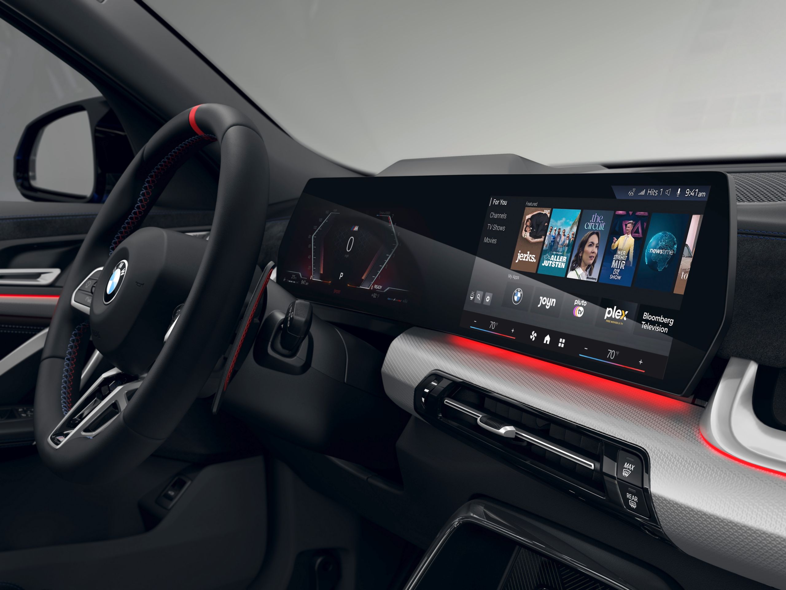 The X2 M35i's integrated video streaming