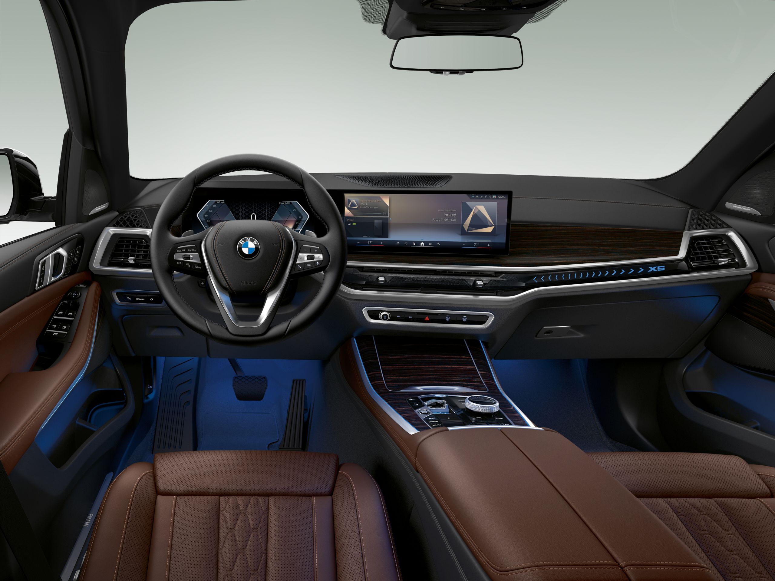 BMW X5 Curved display and ambient lighting