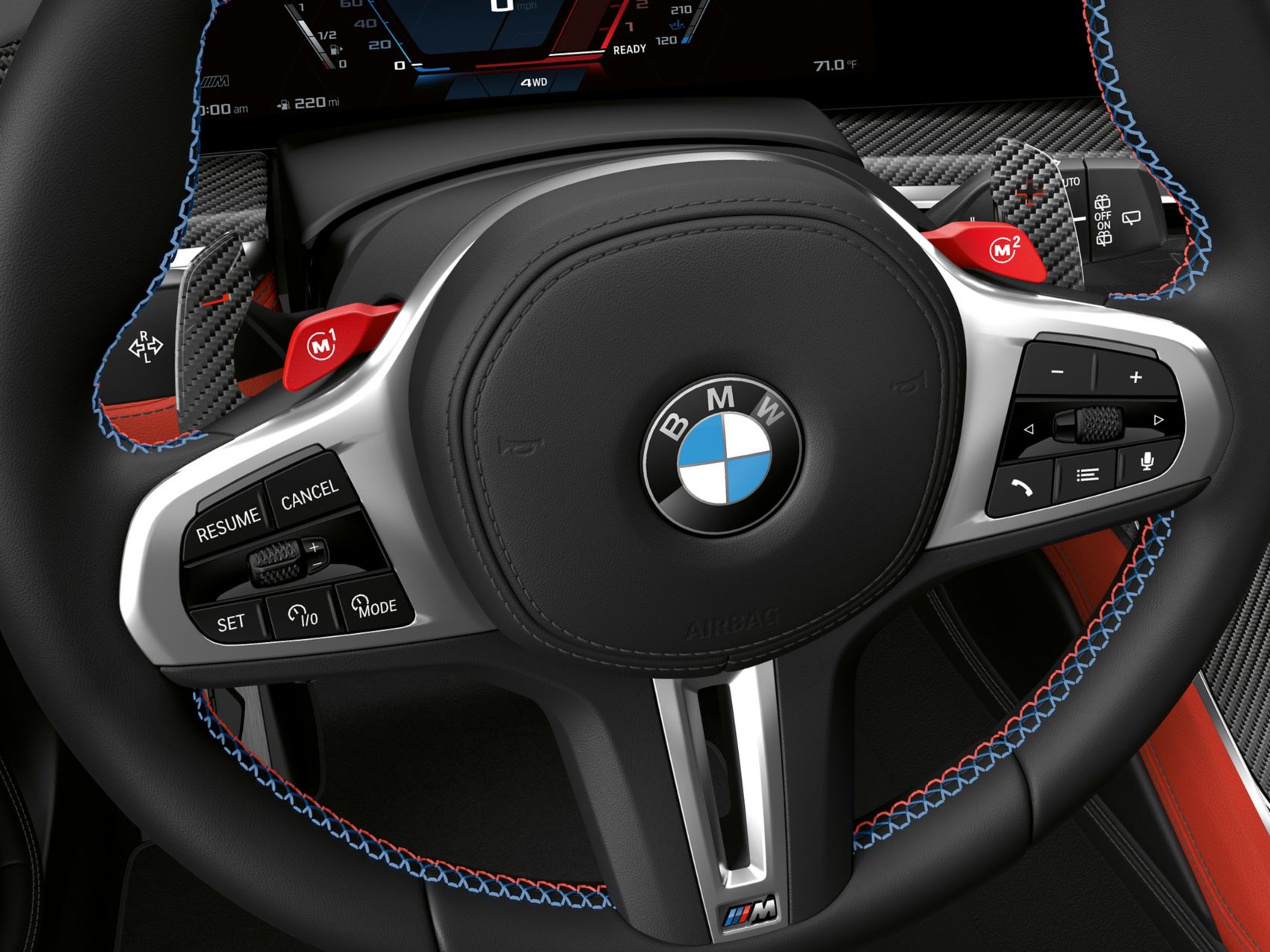 2027 BMW X6 M steering wheel detail