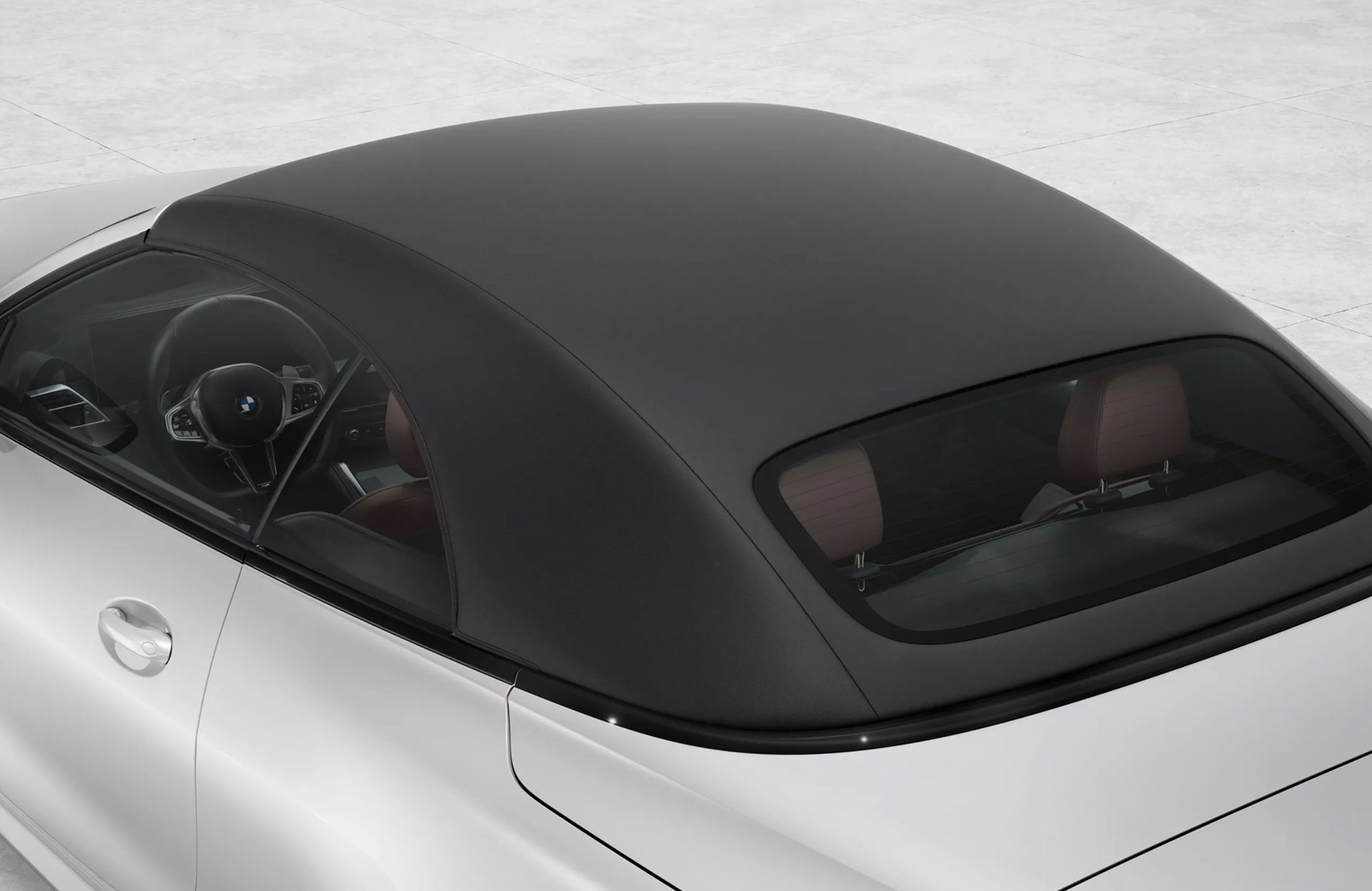 Detail of the tailored soft top on the BMW 4 Series Convertible