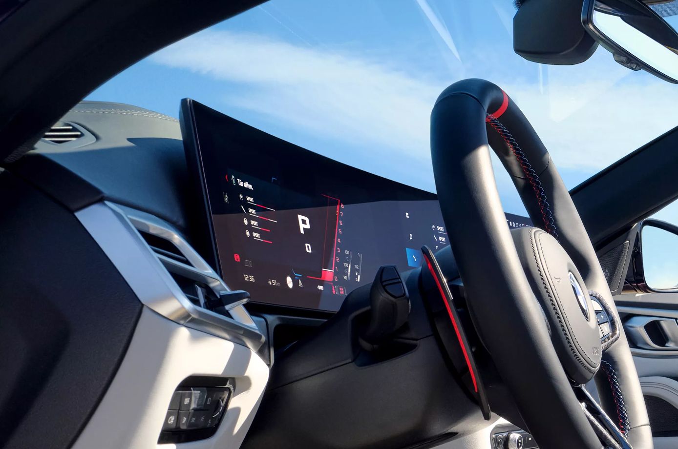 The M-specific instrument cluser on the BMW M4 xDrive Competition Convertible