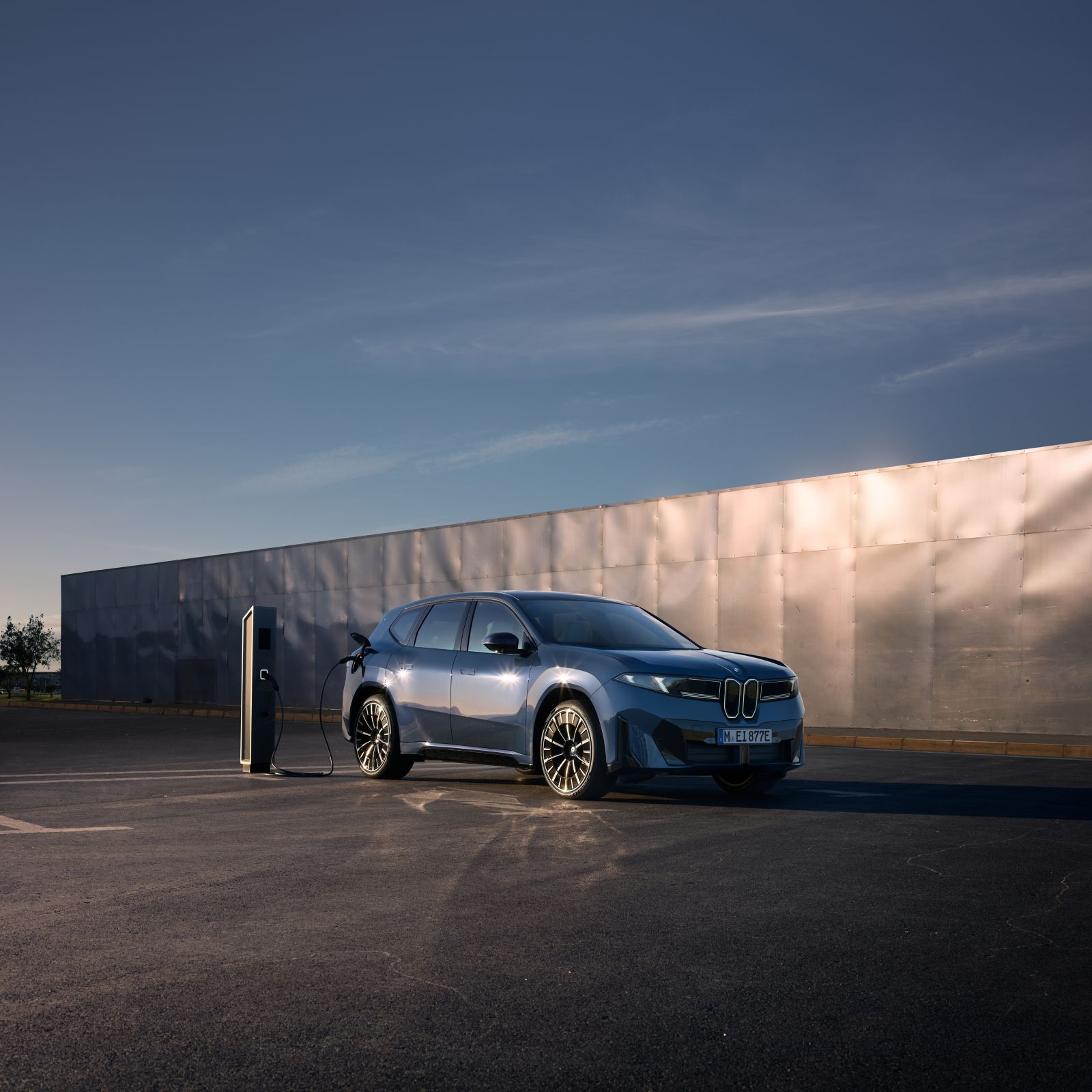 BMW iX3 at a charging station