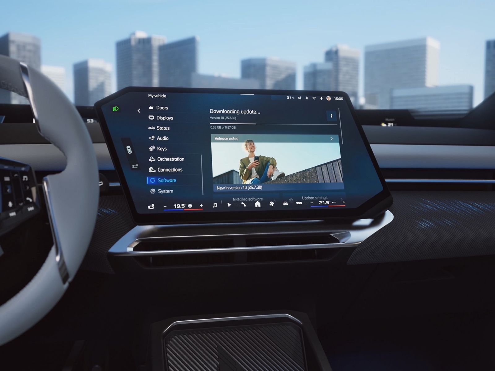 BMW remote updates and upgrades interface