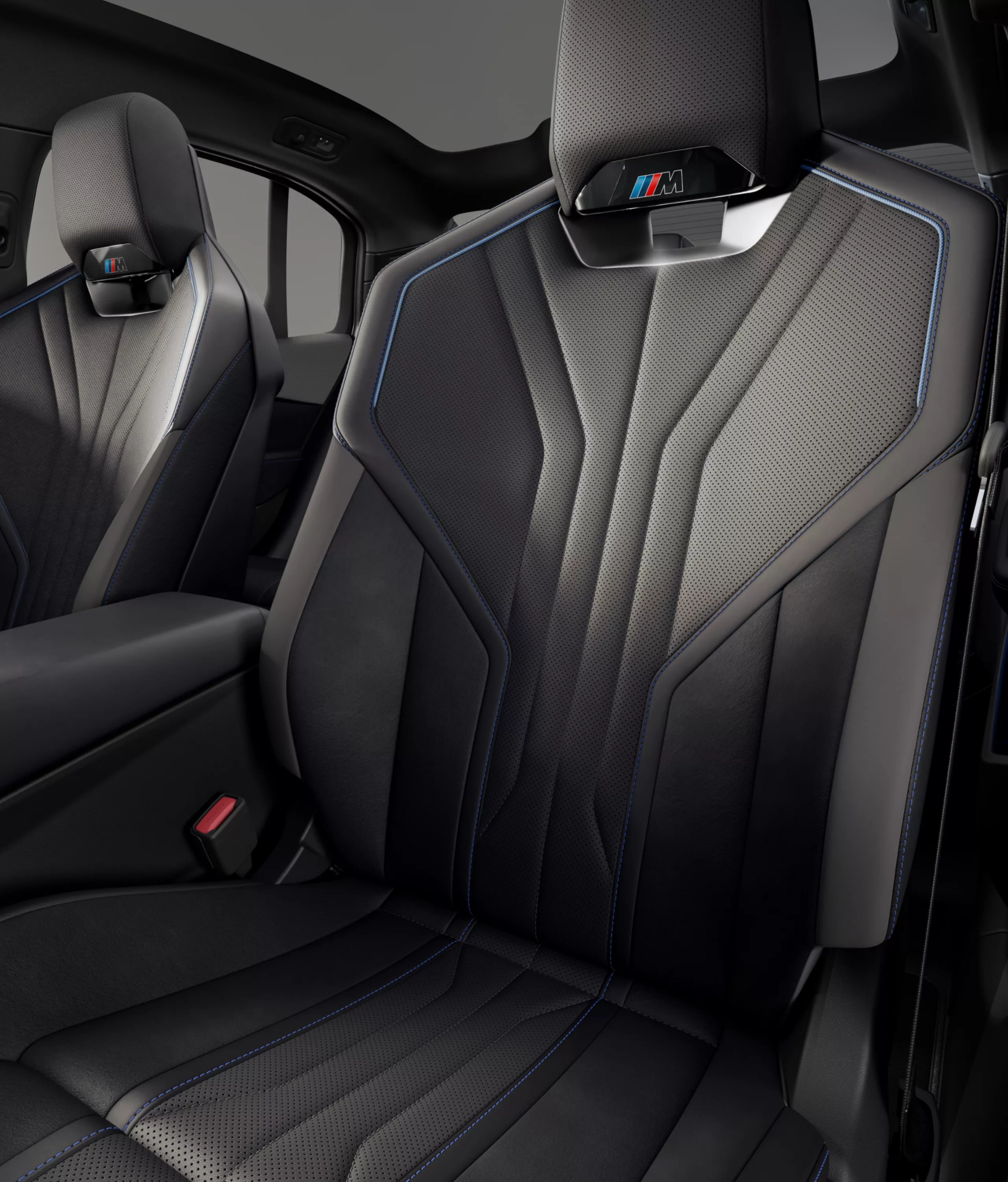 View from the cockpit of the M Sport seats for driver and front passenger.
