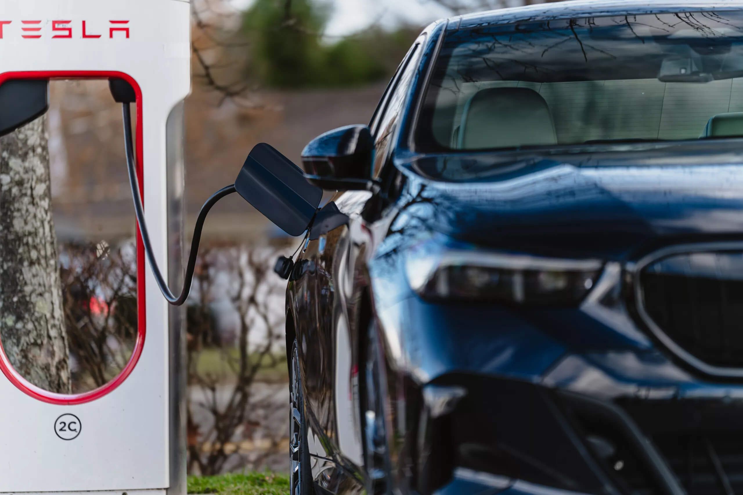 BMW at Tesla Charging