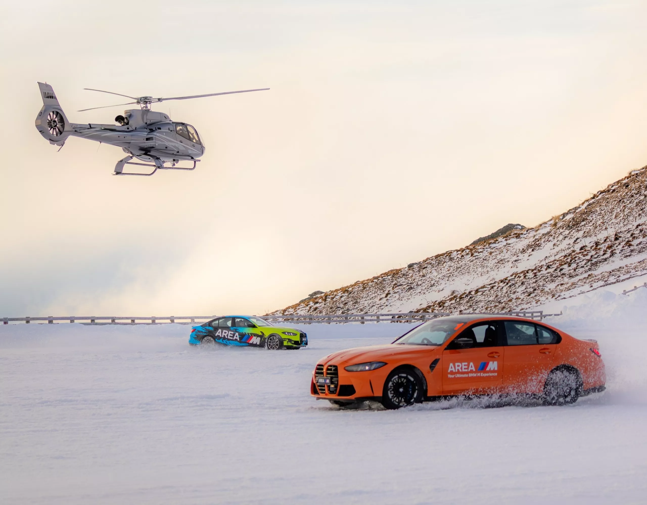 BMW Snow and Ice View from the Sky