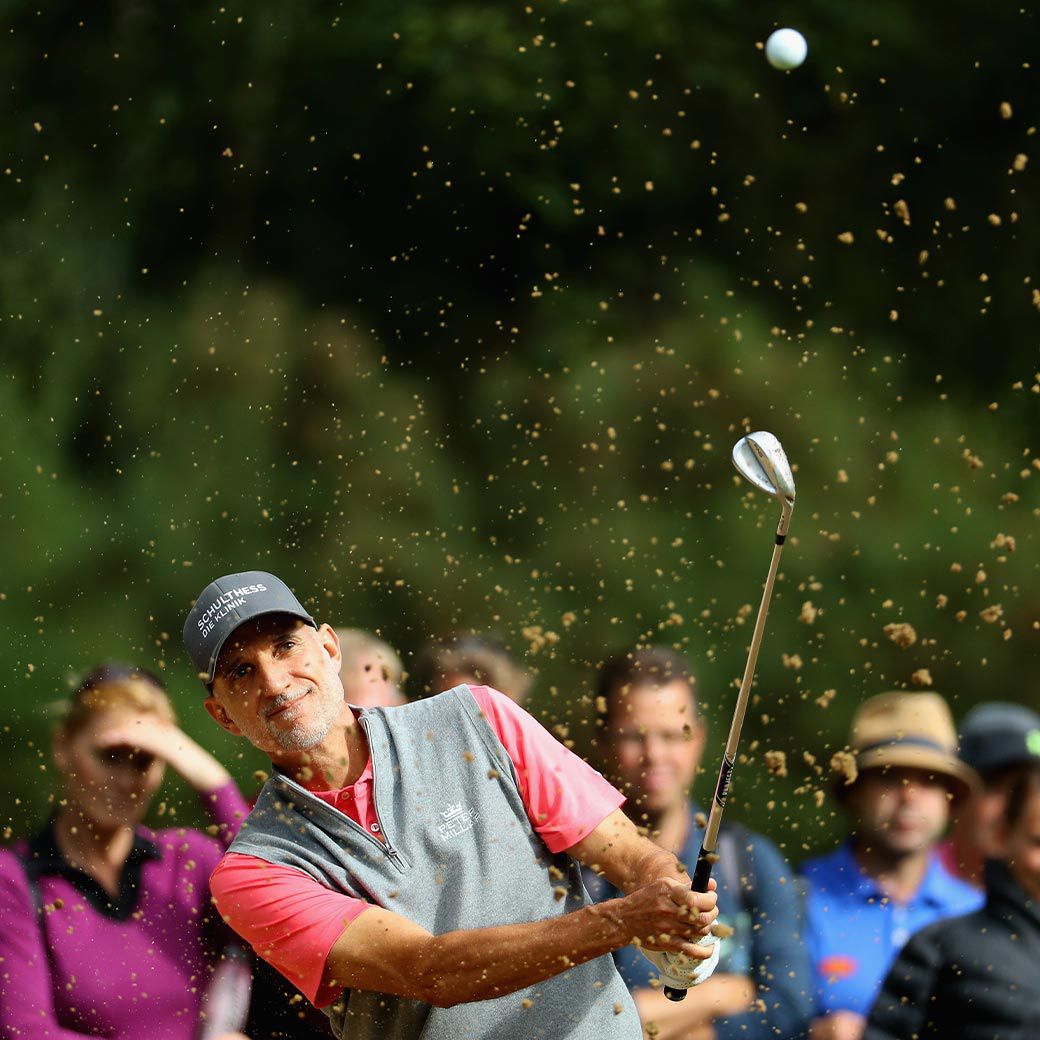 André Bossert en train de jouer au golf