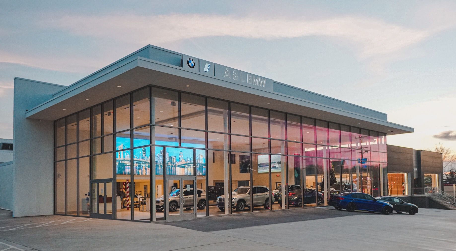 The exterior of the A&L BMW dealership