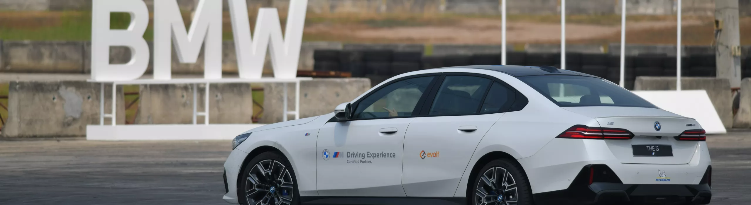 A BMW car on driving experience event in Thailand.