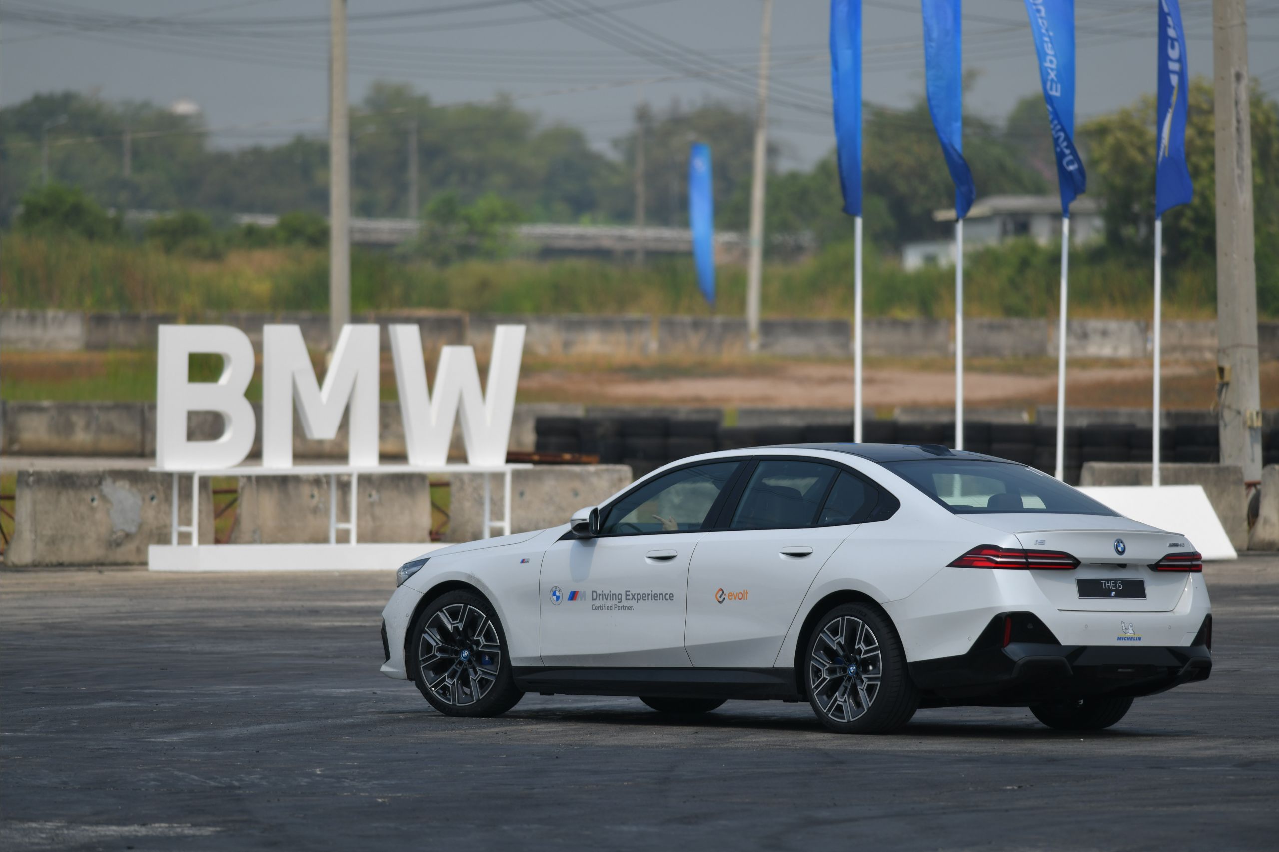 A BMW car on driving experience event in Thailand.