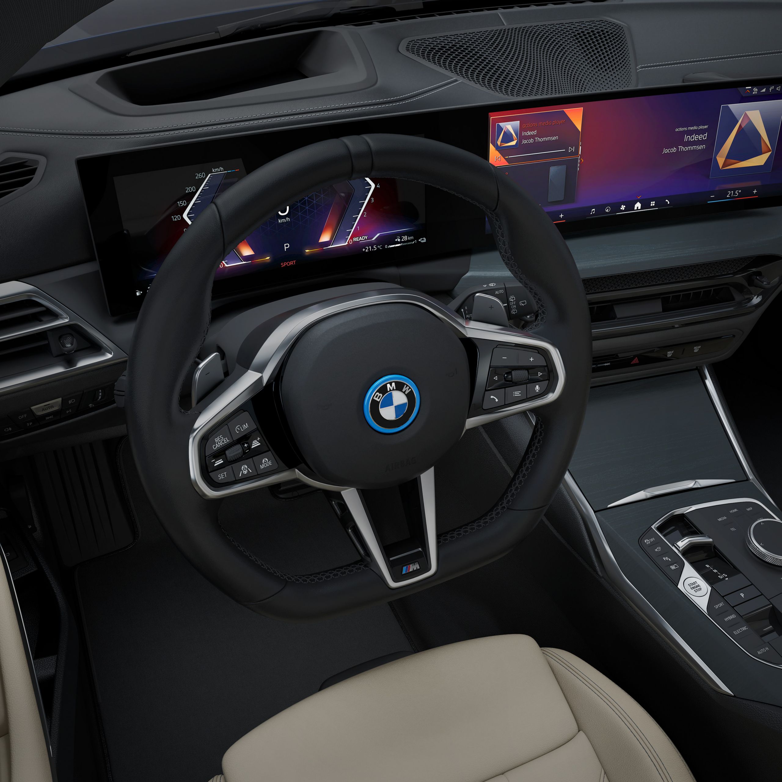 Met leder bekleed M stuurwiel BMW 3 Serie Touring Plug-in Hybride