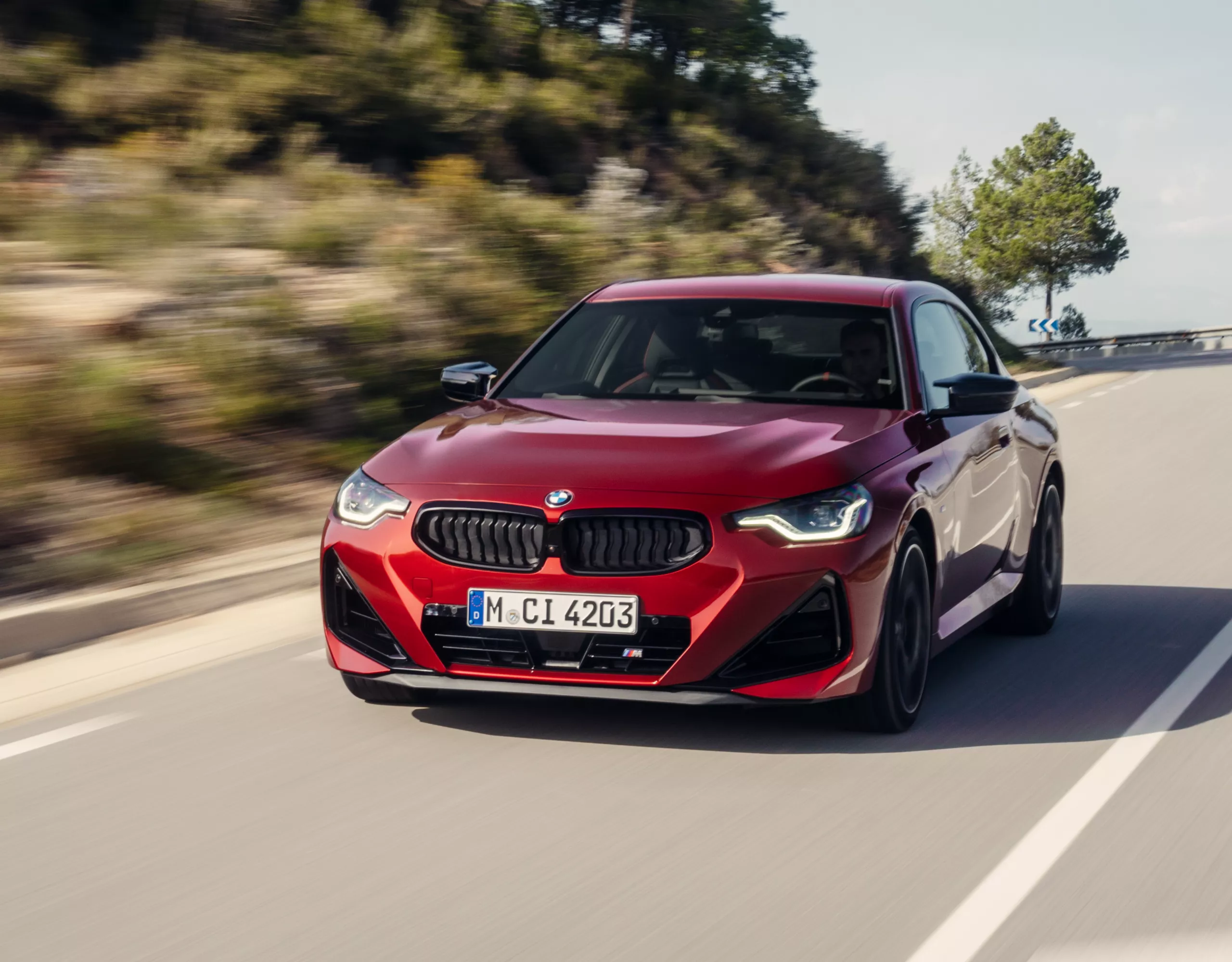 BMW M2 Coupé red front view 