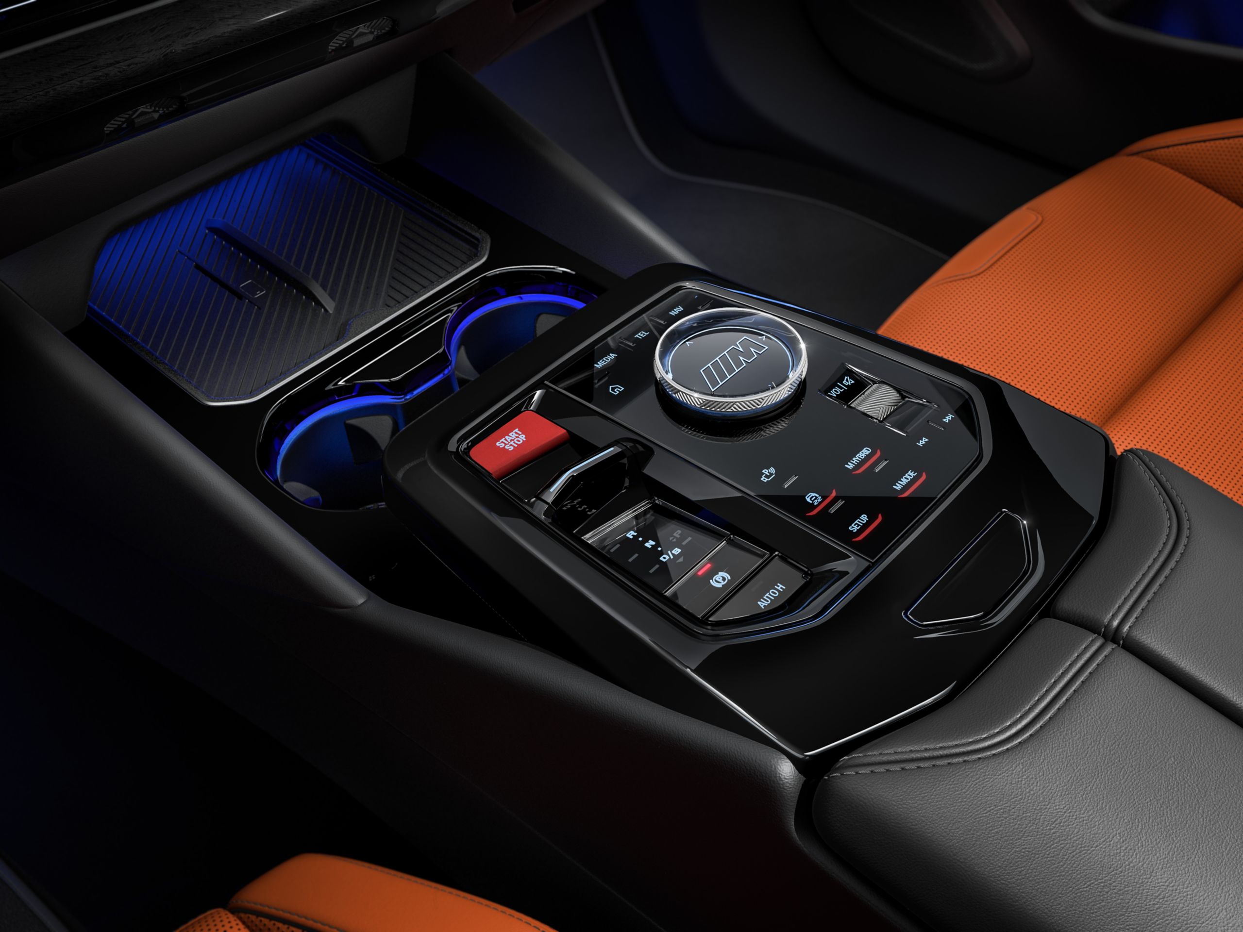 BMW M5 Touring M-specific center console