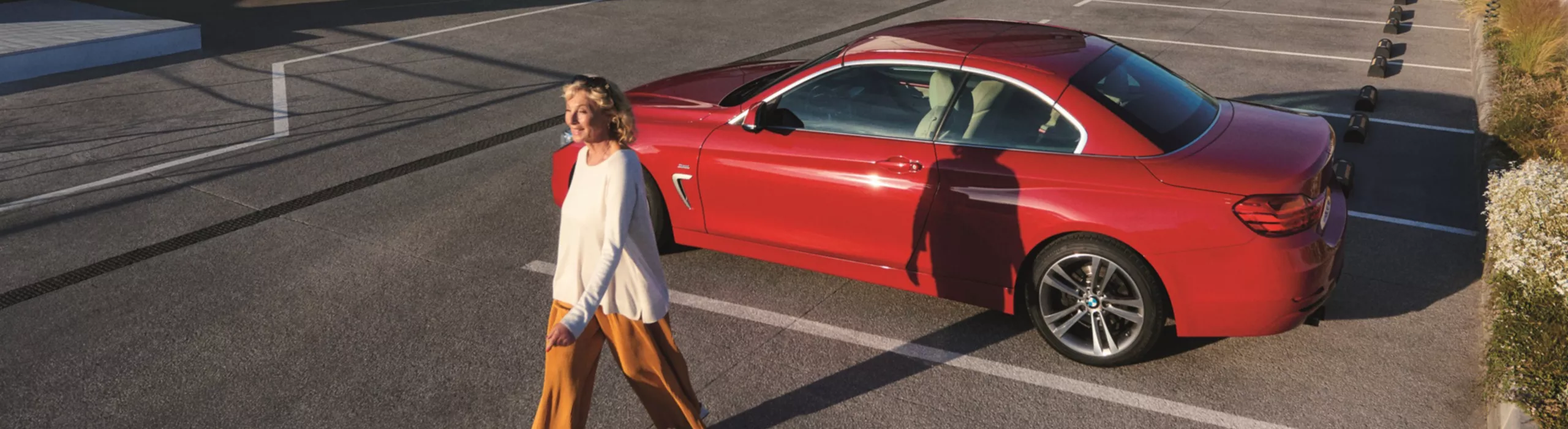 Velvet lady with a BMW