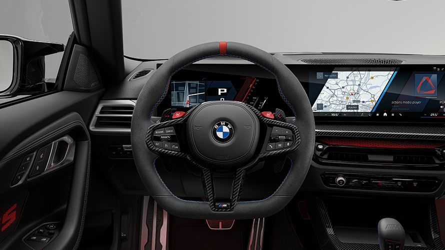 専用 M アルカンターラ・スポーツ・ステアリング・ホイール（センター・マーク付き）