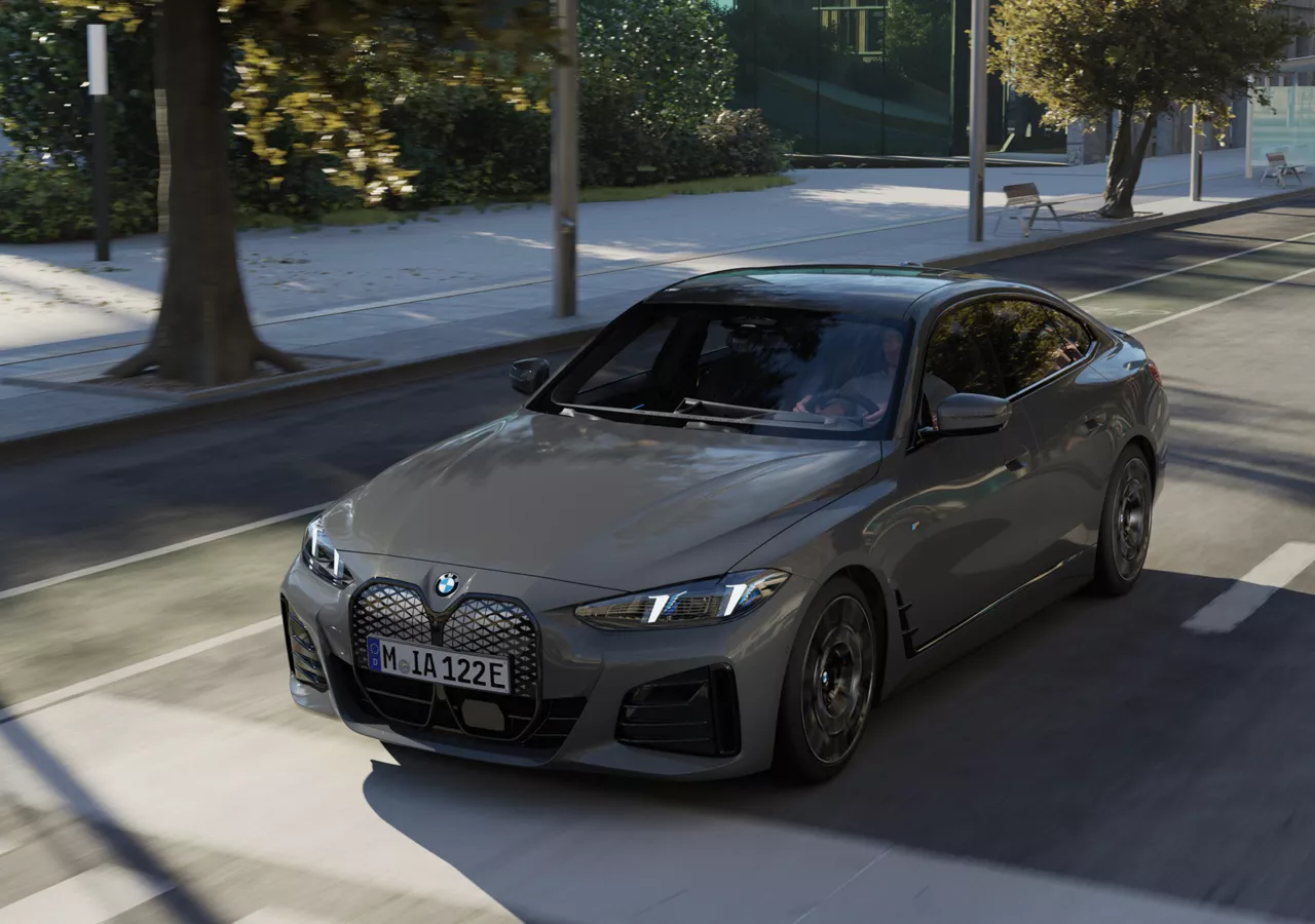 BMW i4：BMW i4 eDrive40 M Sport フロント・ビュー