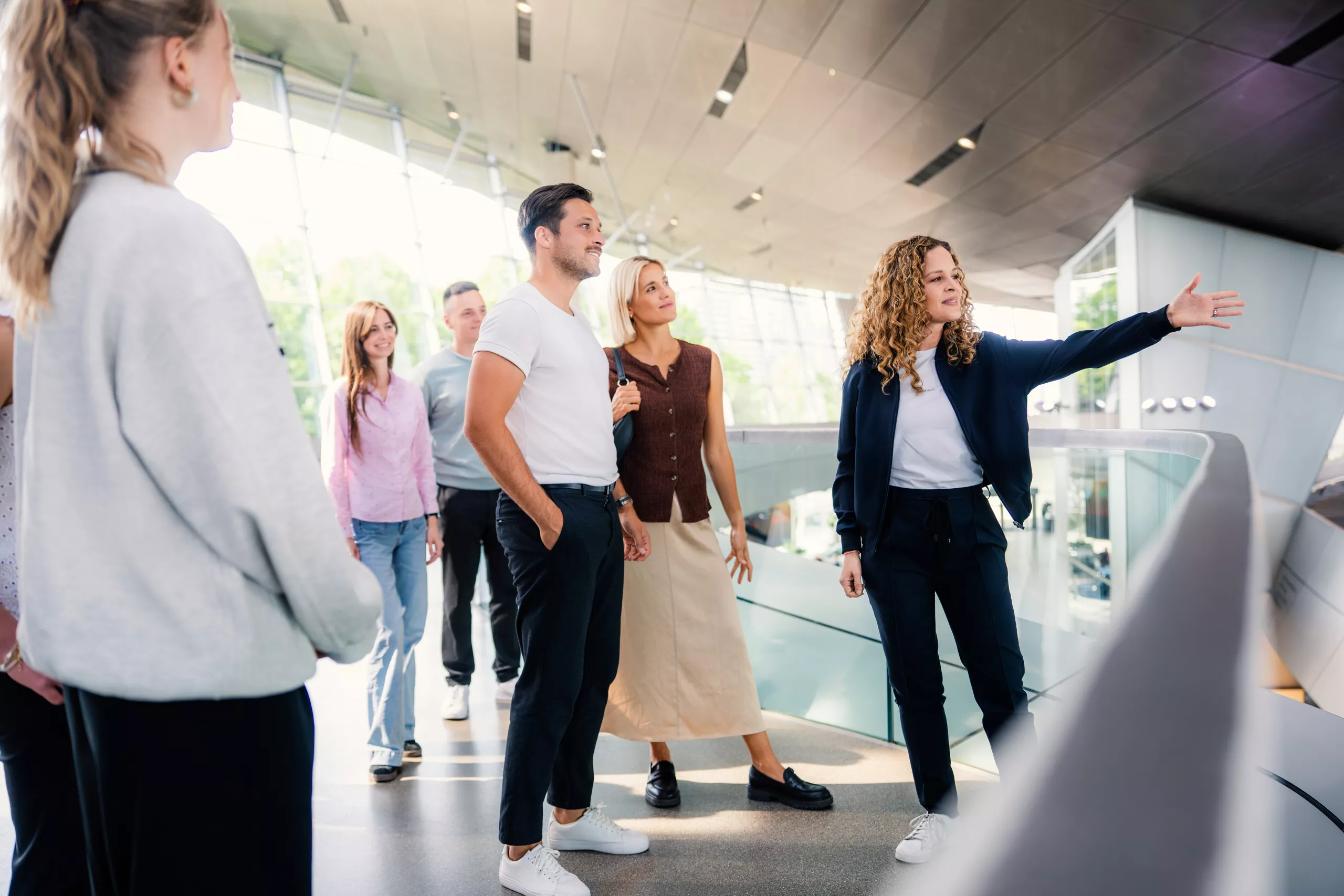 Guided tours at BMW Welt.