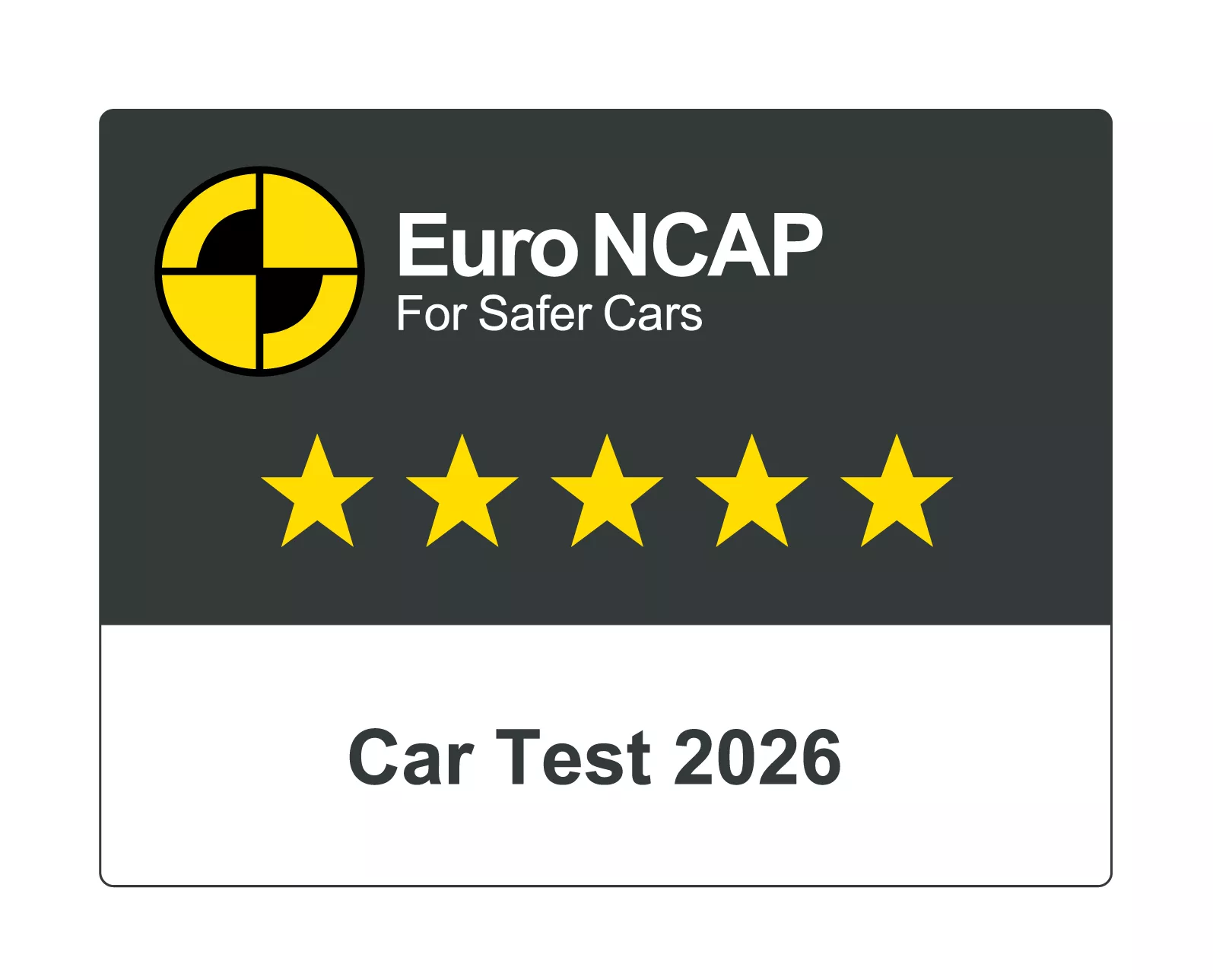 Fem stjerner i Euro NCAP-testen.