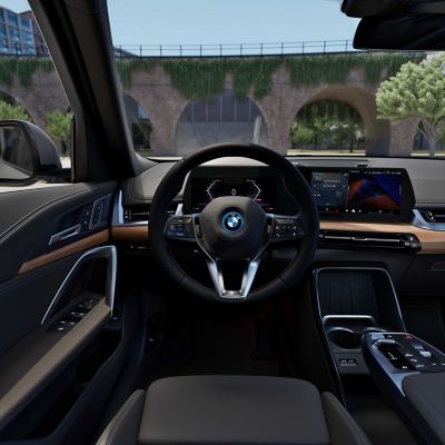 BMW iX1 white interior