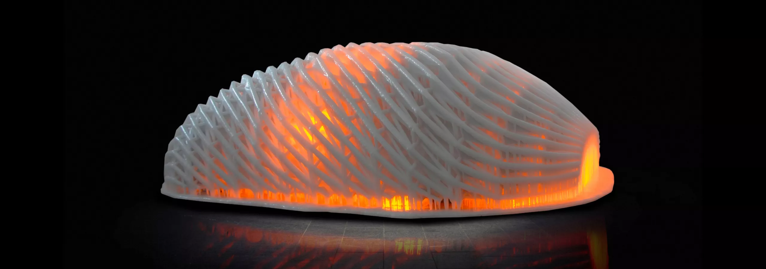 BMW H₂R Project Art Car created by artist Ólafur Eliasson, visualizing aerodynamics and airflow in a sculptural form.
