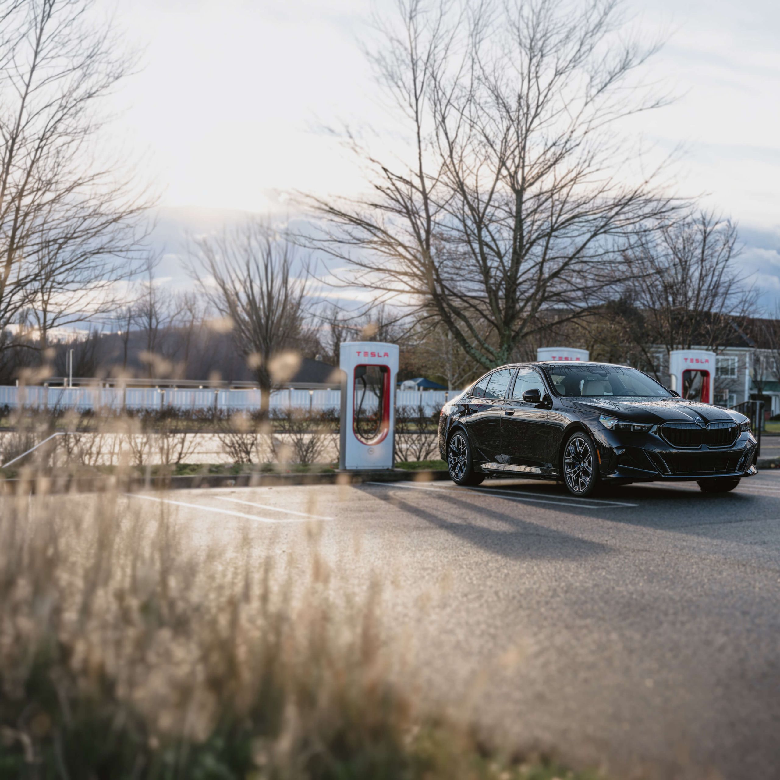 BMW at Tesla Charging