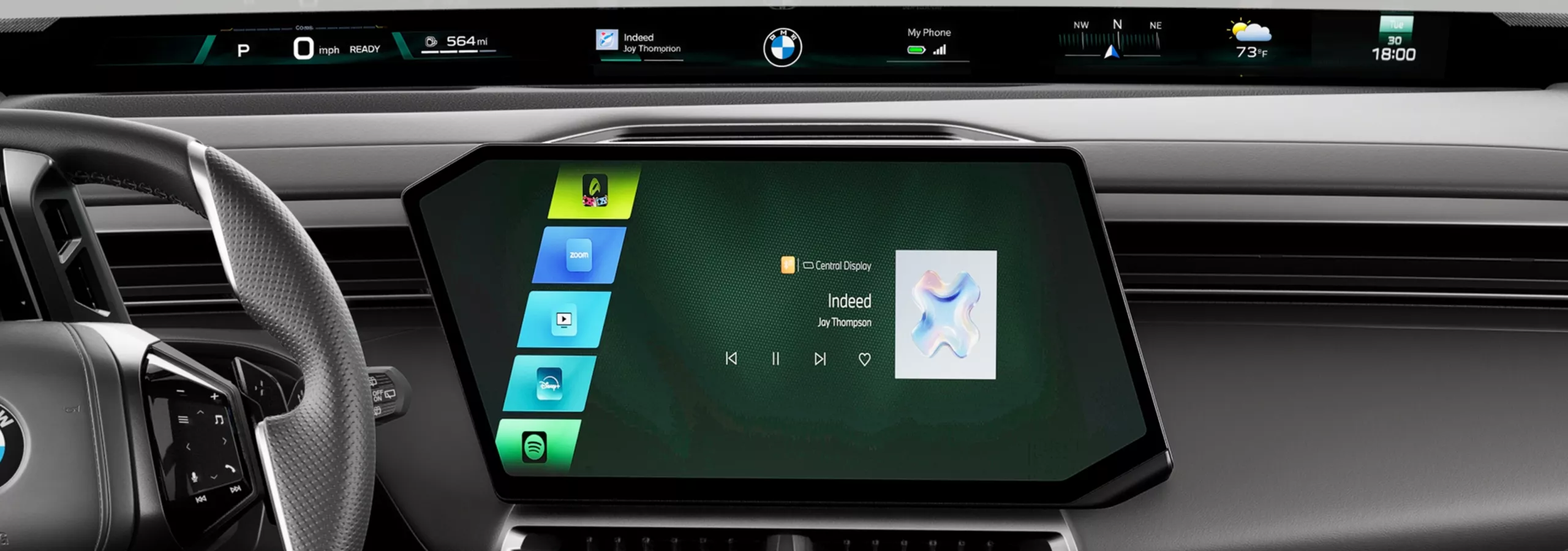The Panoramic Vision inside the BMW X5