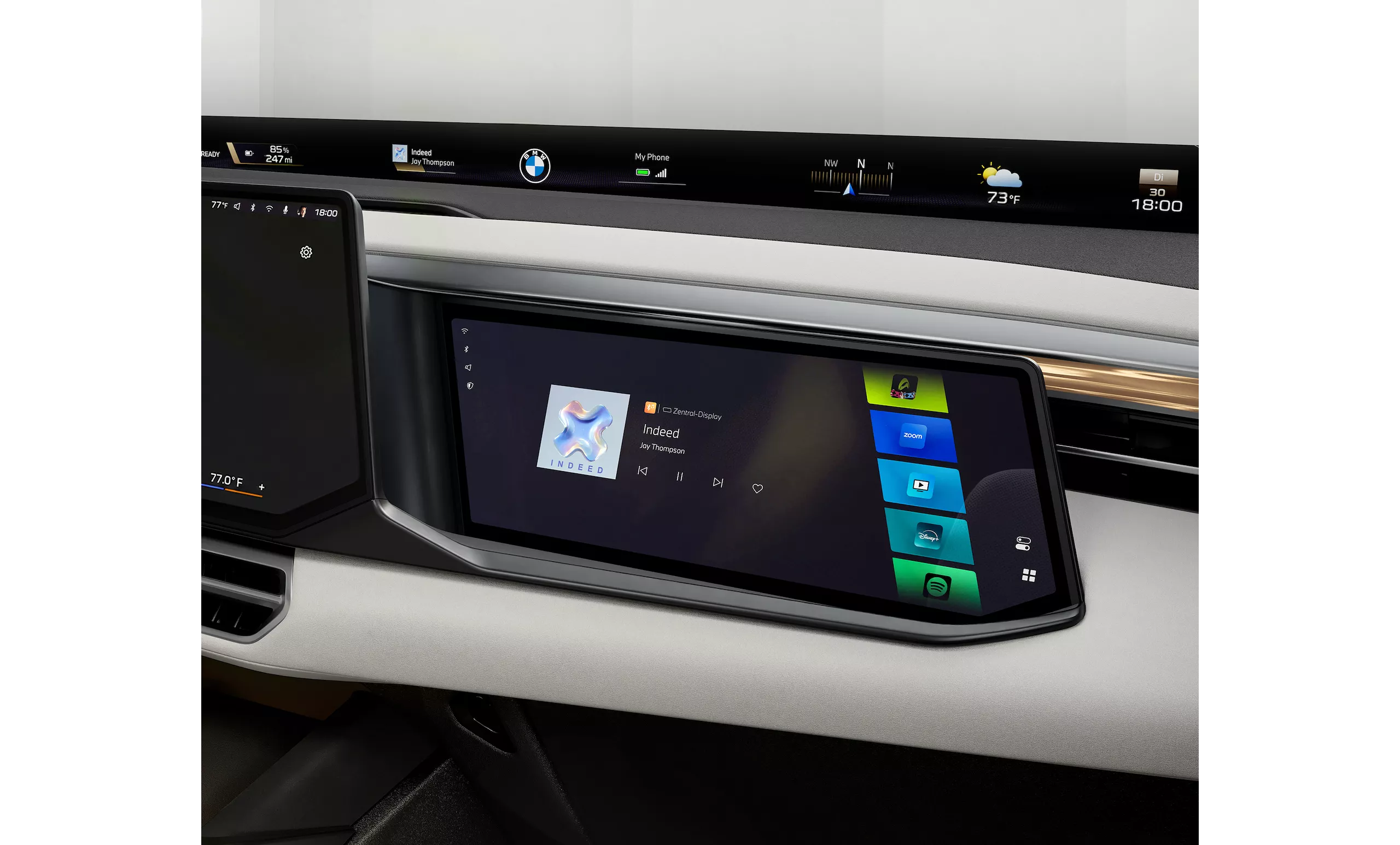 The Passenger Screen inside the BMW X5