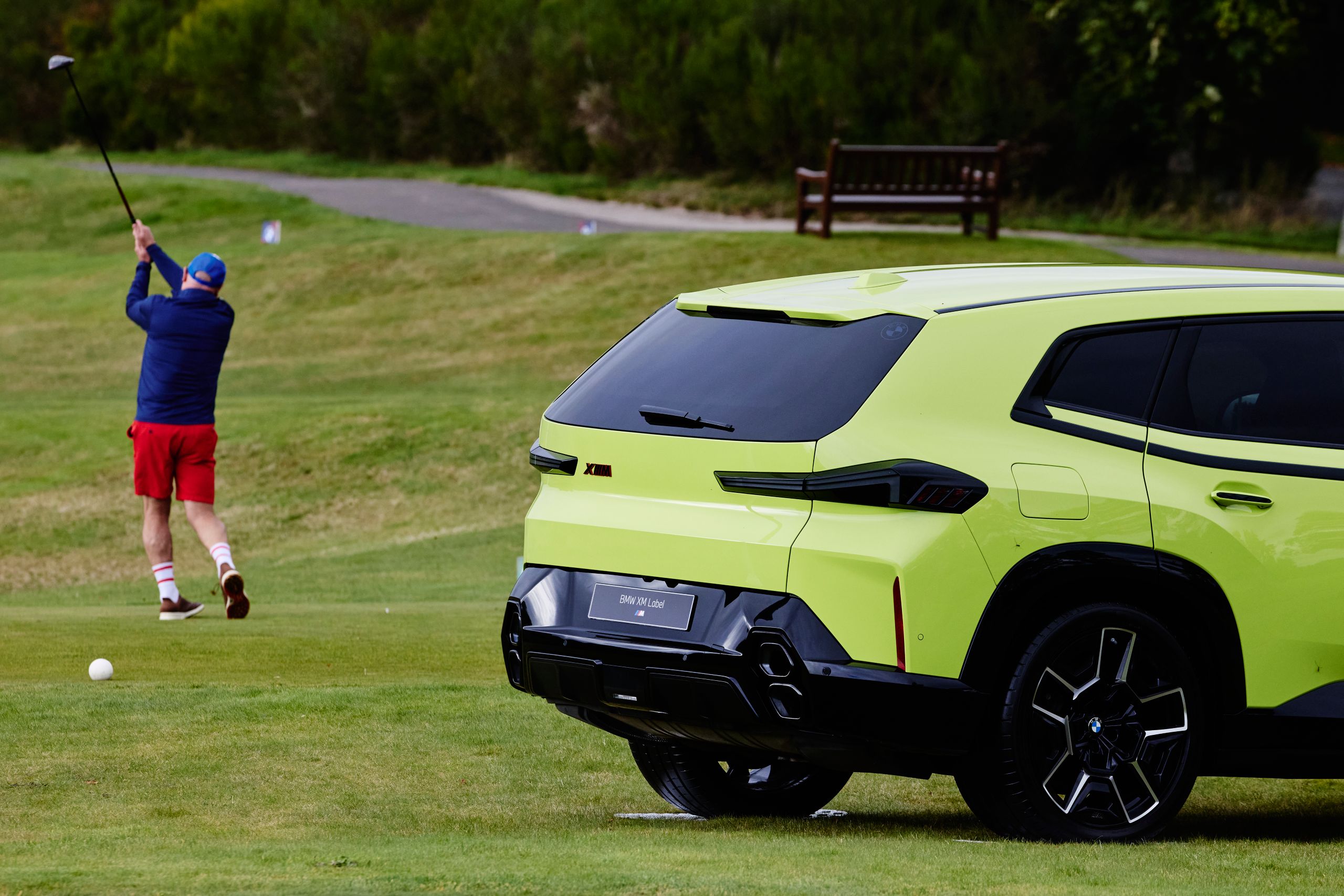 BMW Golf cup with the BMW XM in background