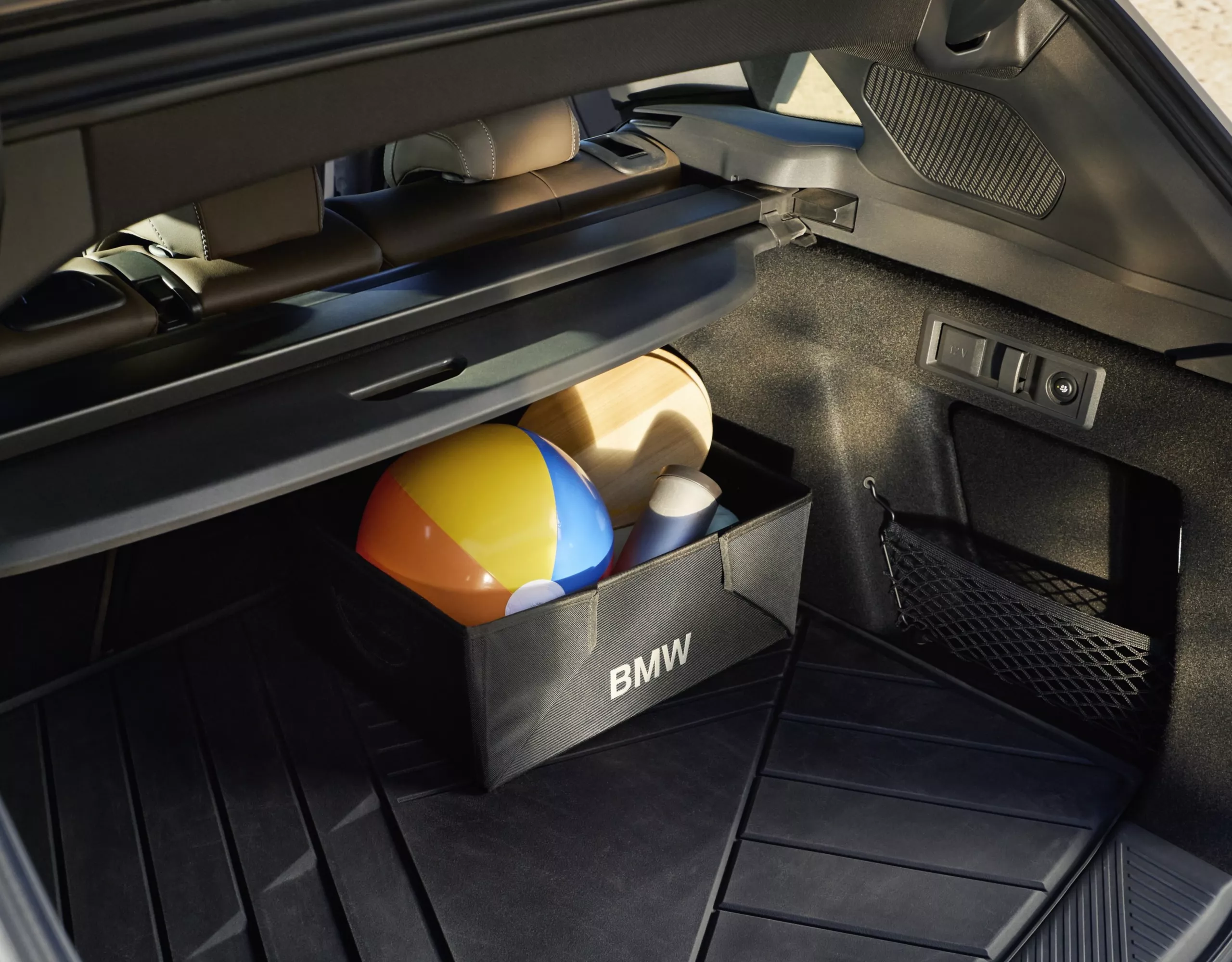 Person exiting BMW – detailed view of footwell