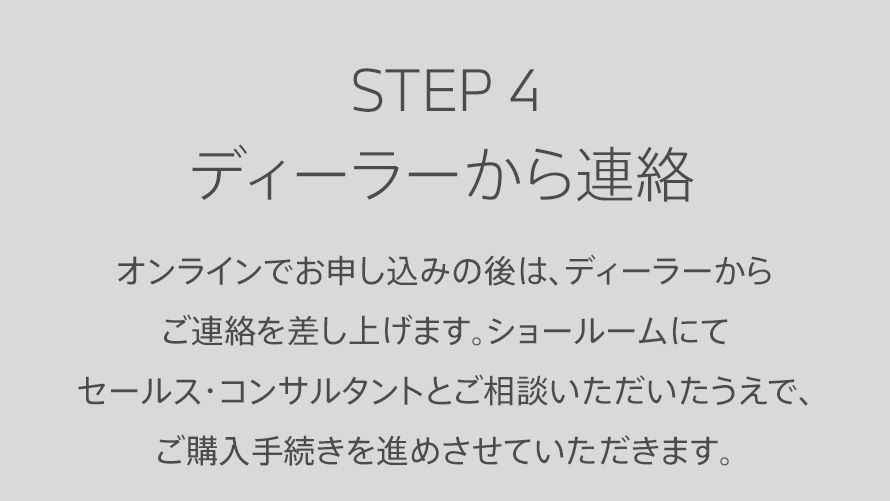 STEP4 ディーラーから連絡