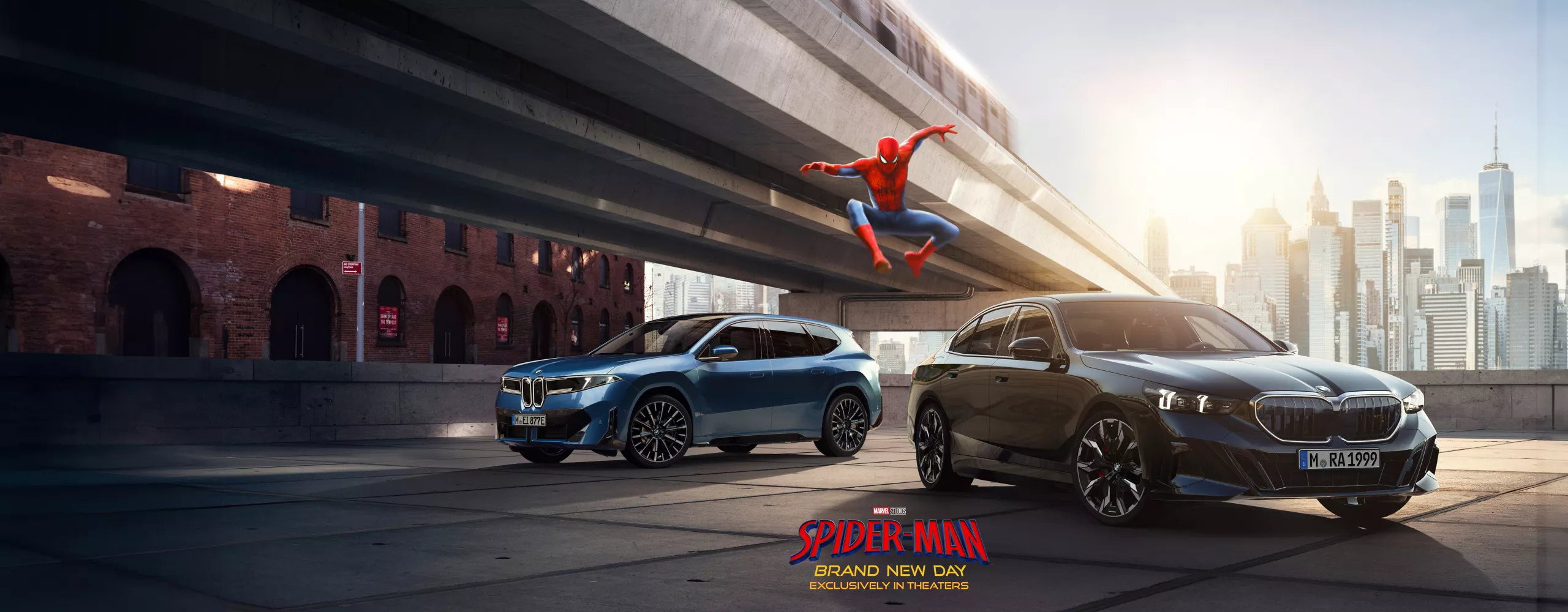 La BMW iX3 et la BMW Série 5 au cinéma dans le film Spider-Man: Brand New Day.