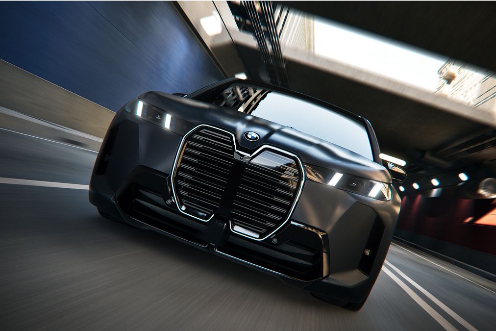 BMW driving in an HOV lane