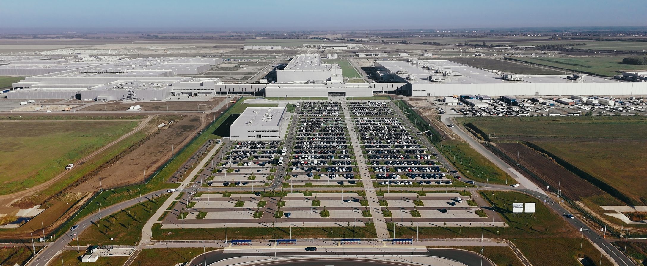 An aerial shot of the BMW plant in San Luis Potosi, Mexico.
