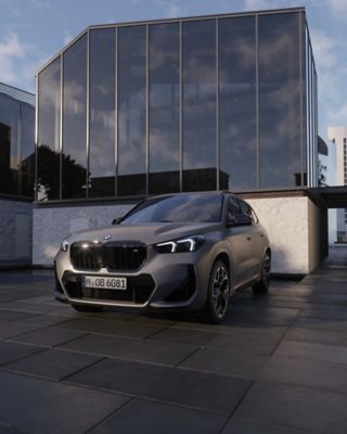 BMW X1 M35i xDrive grey front view 