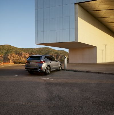 BMW X1 Plug-in Hybrid grey rear view