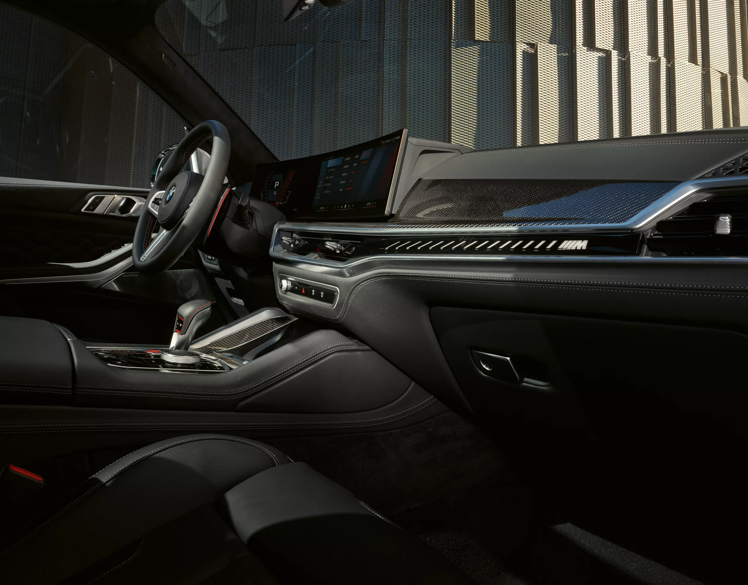BMW X5 M Competition green interior