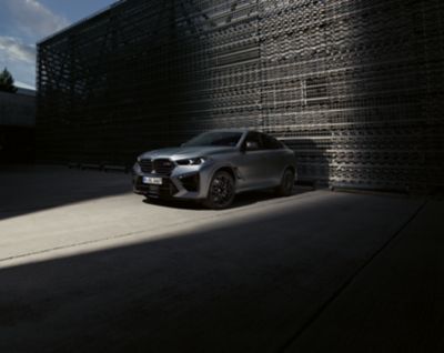 BMW X6 M grey front view 