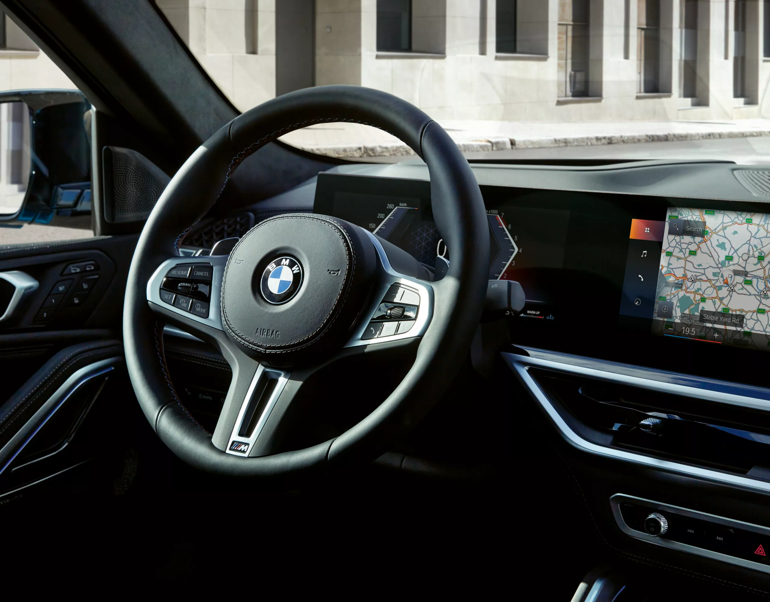 BMW X6 blue interior