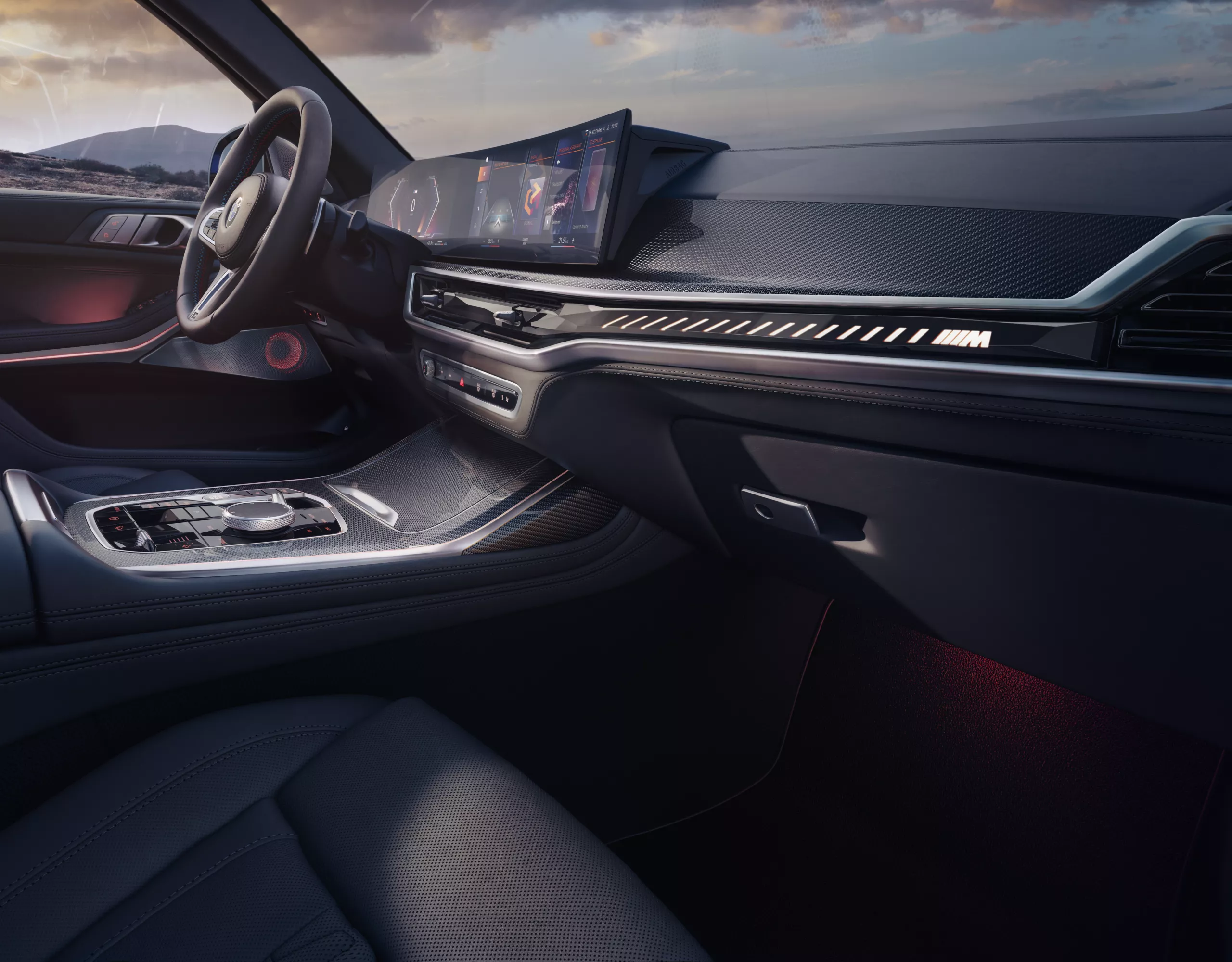 BMW X7 M60i blue interior