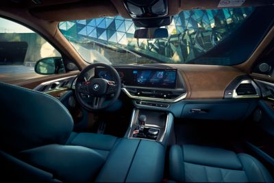 BMW XM green interior