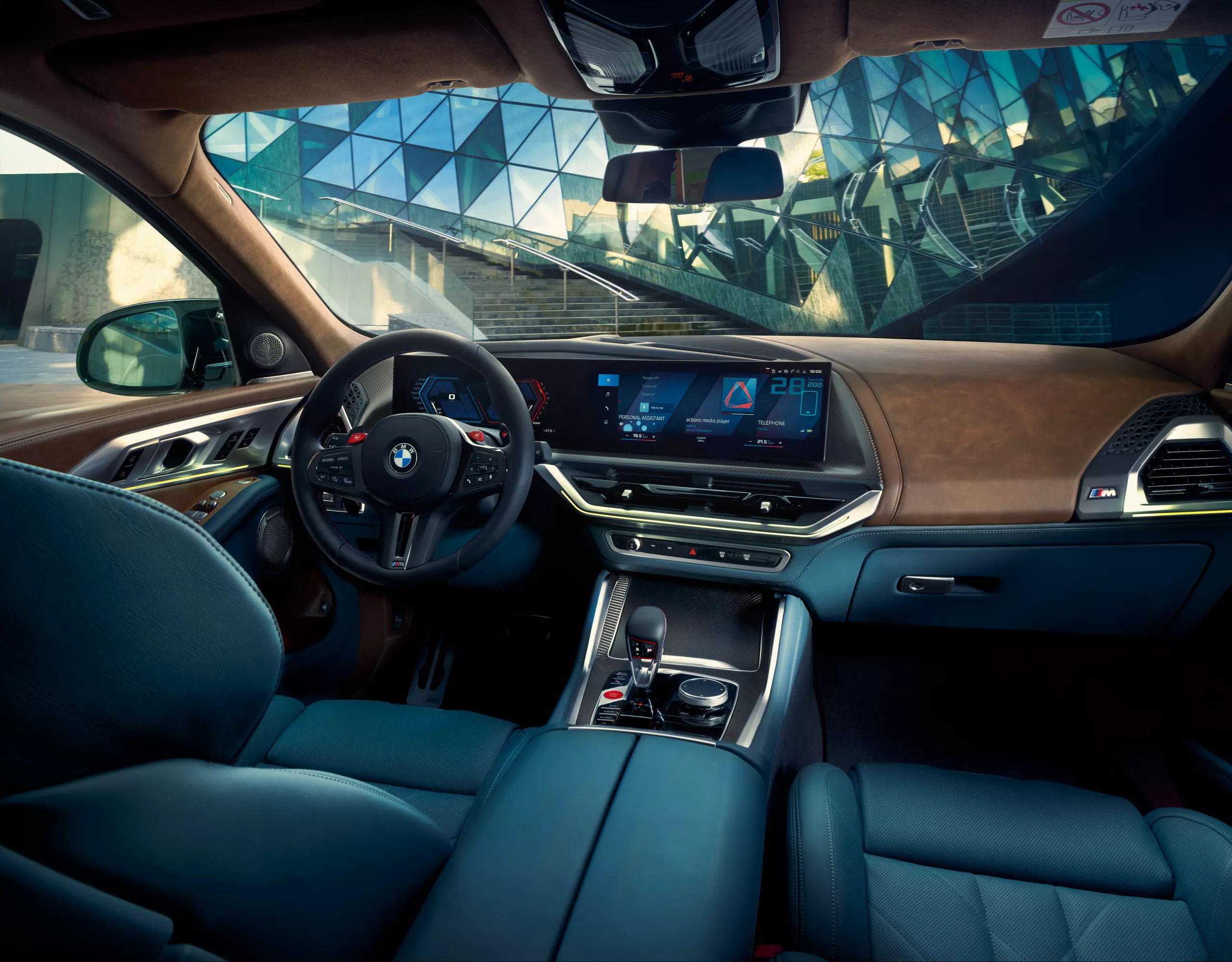 BMW XM green interior
