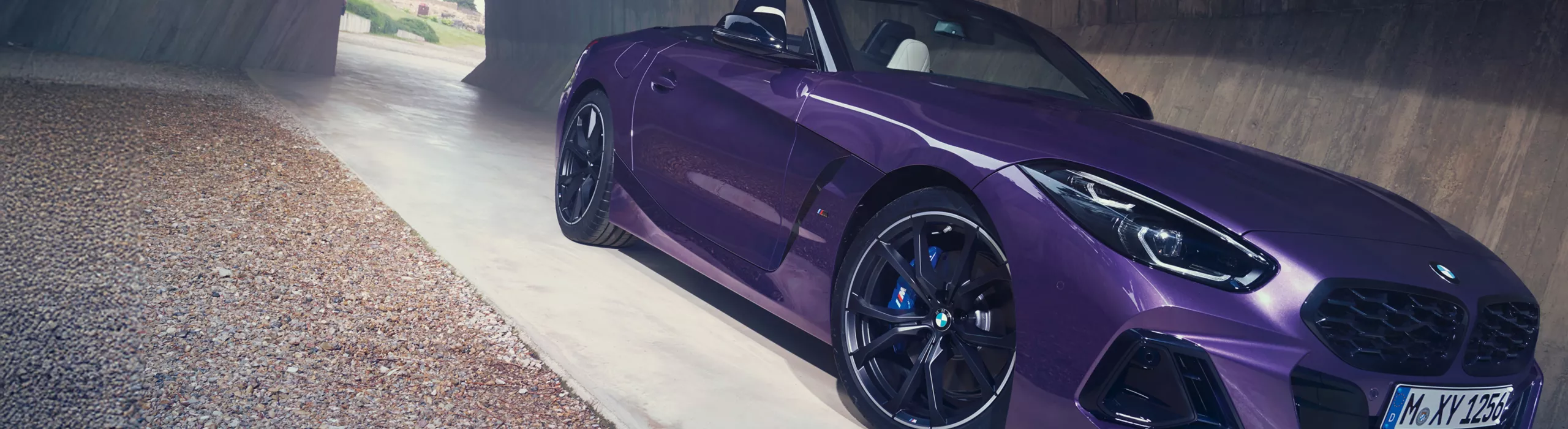 BMW M4 CS in Riviera Blue Exterior View
