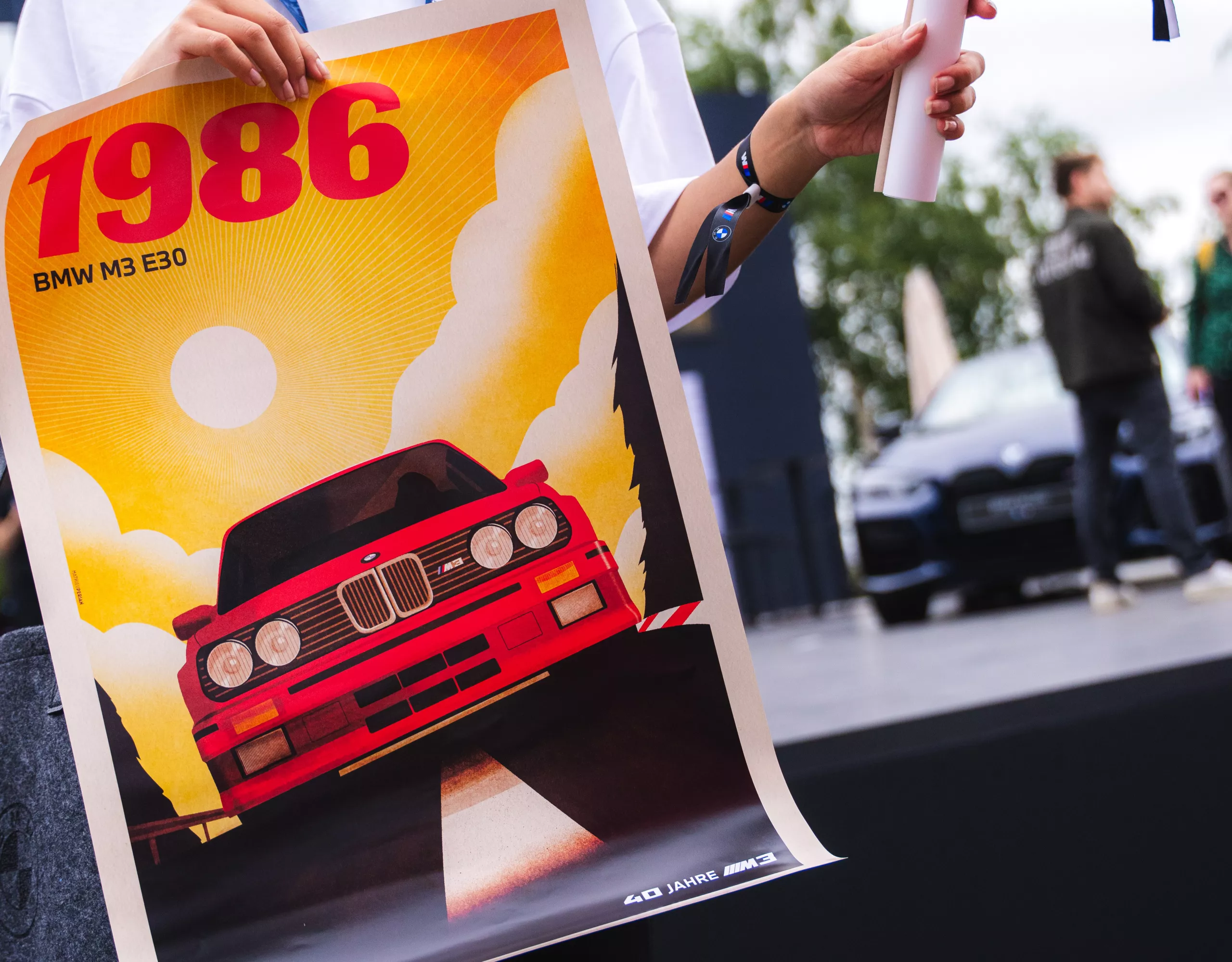 Image de l’affiche BMW M3 E30 distribuée à l’édition 2026.