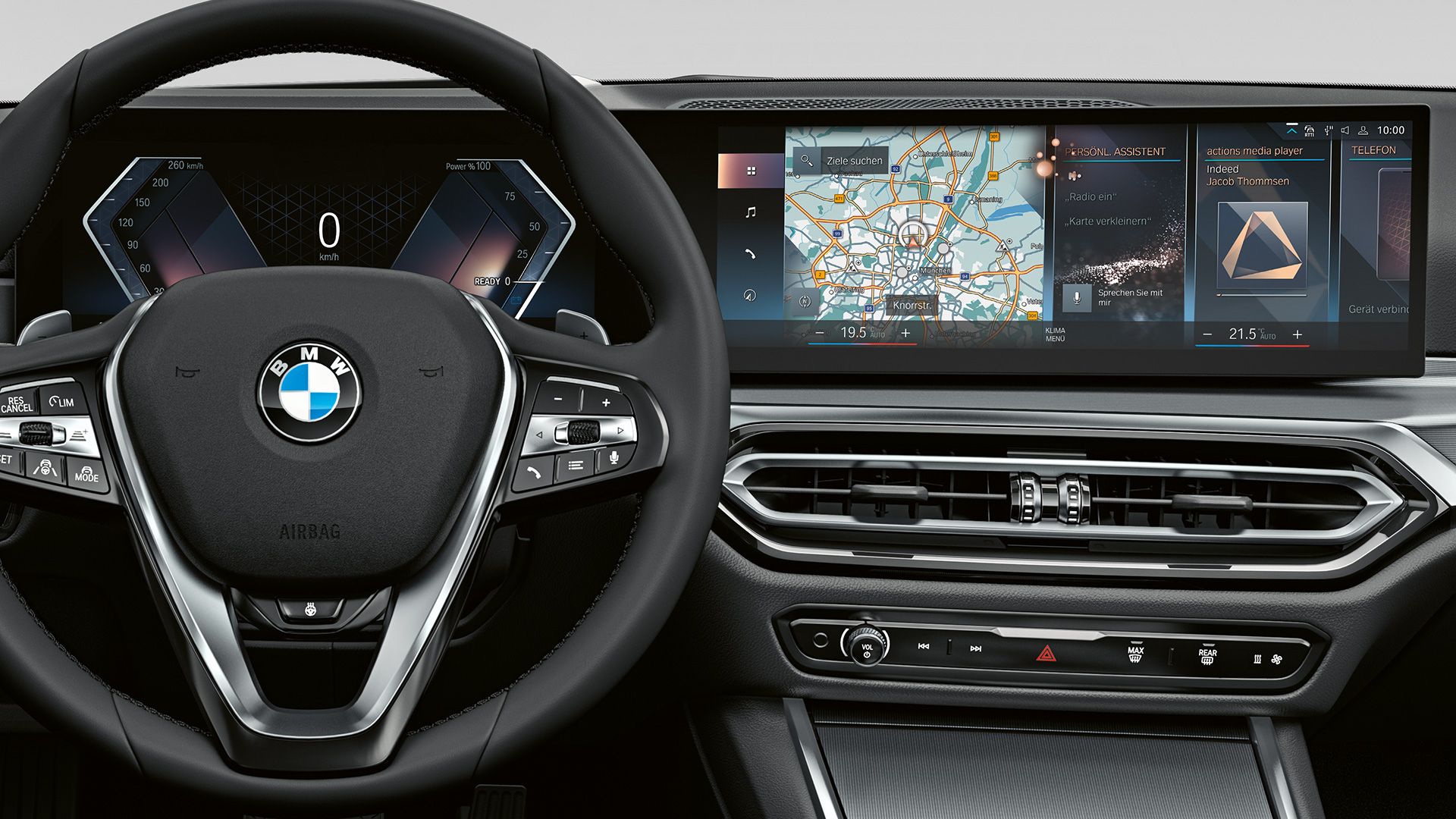 Visualizzazione dei danni interni BMW Meccanica Primo piano della plancia strumenti