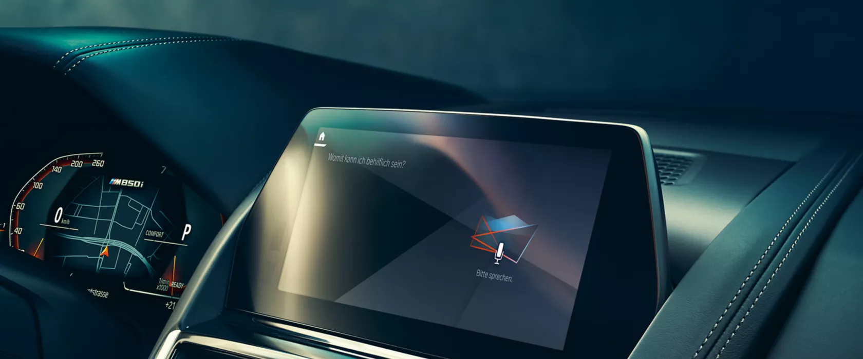BMW Intelligent Personal Assistant screen in Control Display
