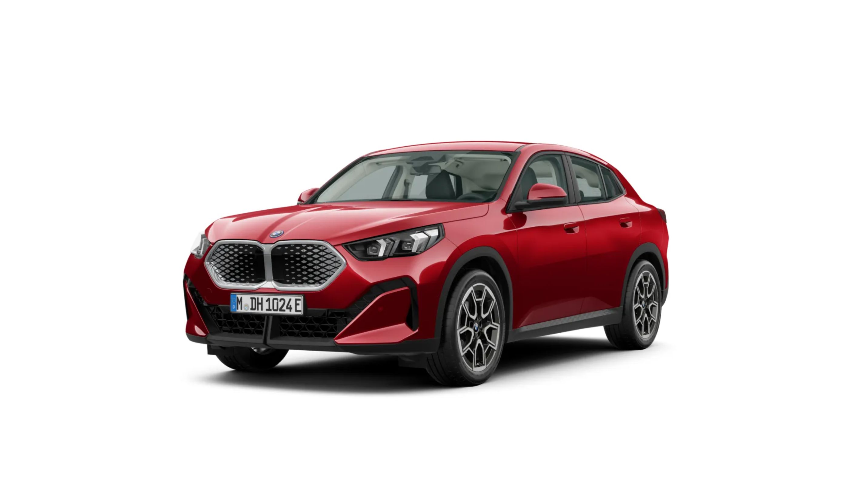BMW iX2 (U10E) de cor vermelho fire