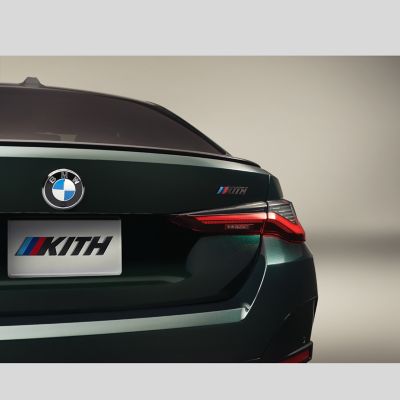 Rear view of the BMW i4 M50 KITH